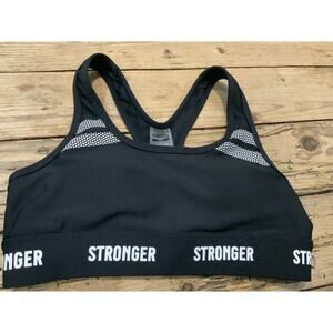 Stronger Women’s Size S Black Hero Sports Bra